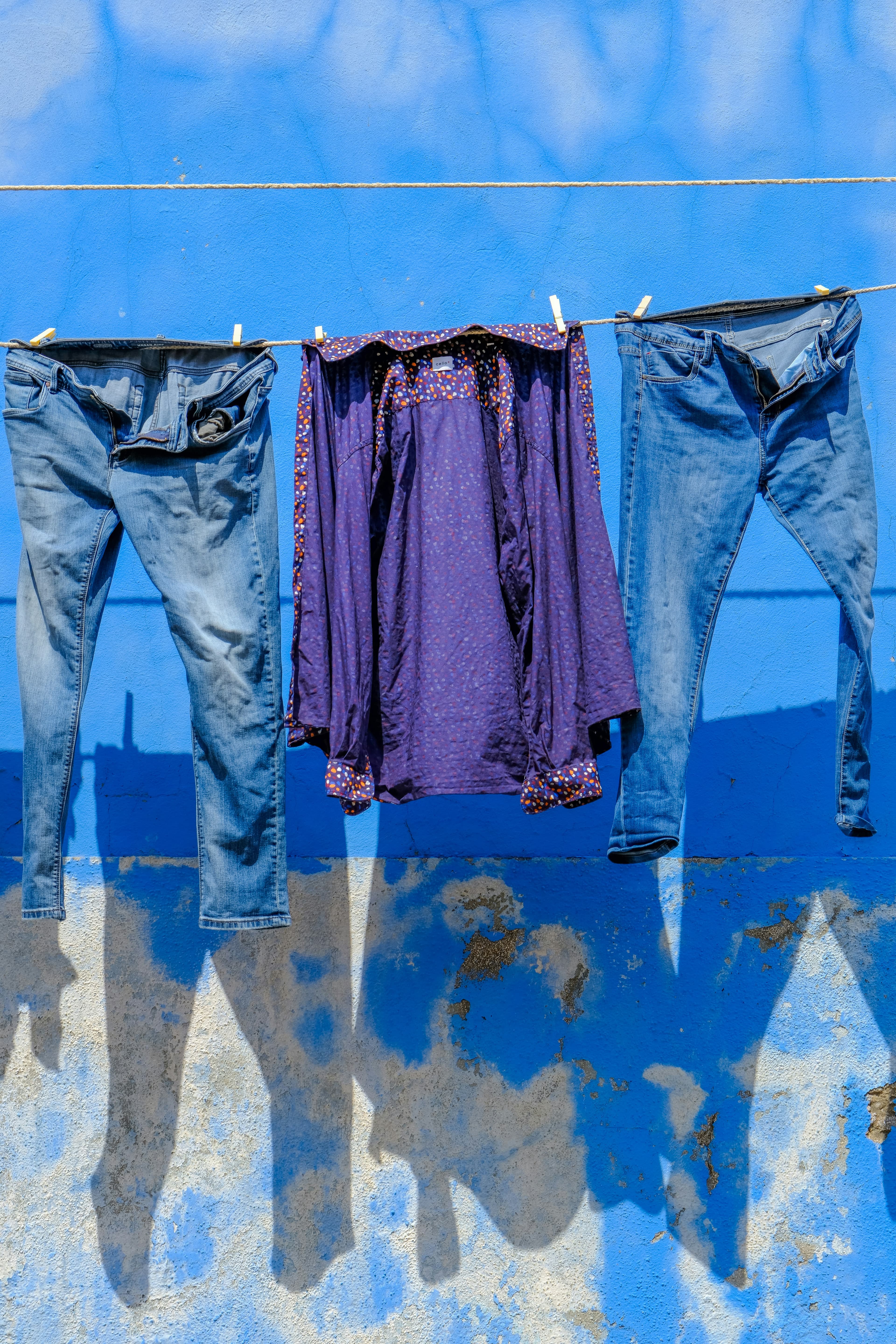 Black & White Splatter Cargo Denim